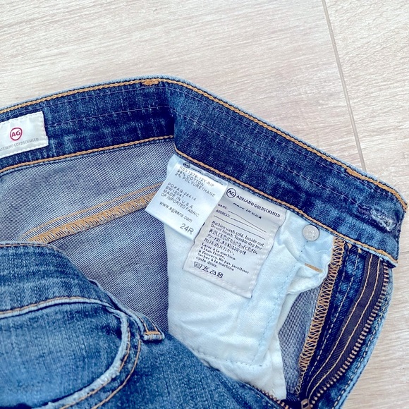 AG High-Rise Jeans | Dark Blue Wash | Size 24R - Picture 6 of 8